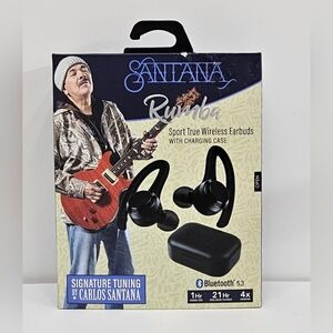 Carlos Santana Rumba Sport True Wireless Earbuds w/Charging Case